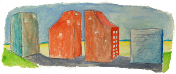 Ein typischer Hotelkomplex