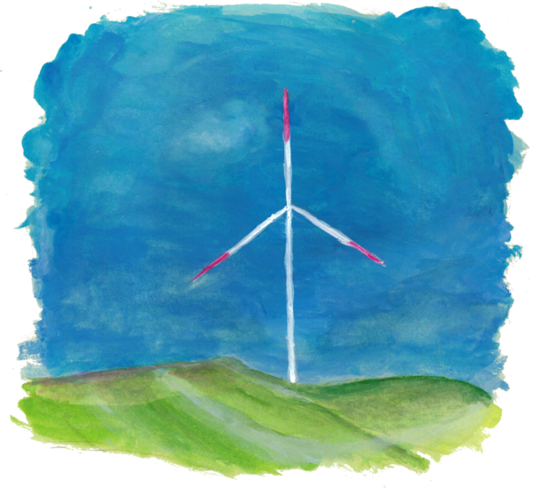 Infraschall von einer Windmühle